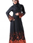 Maira Abaya Sequin Black