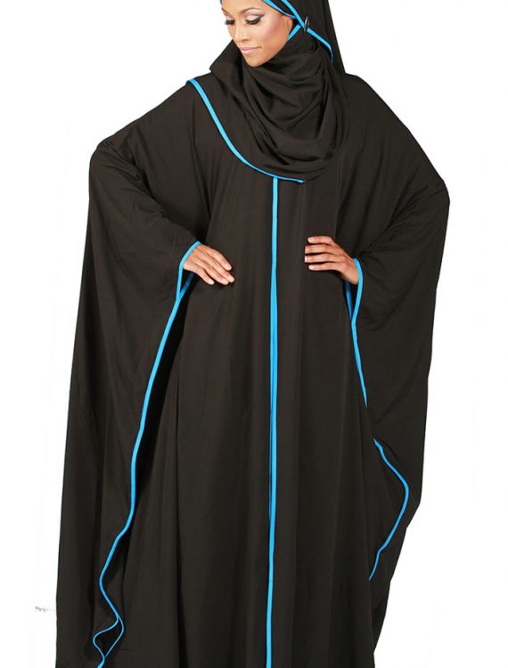 Butterfly Kaftan Abaya With Hijab Included Black
