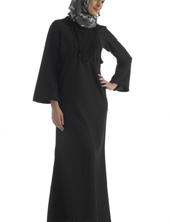 Black Hooded Abaya