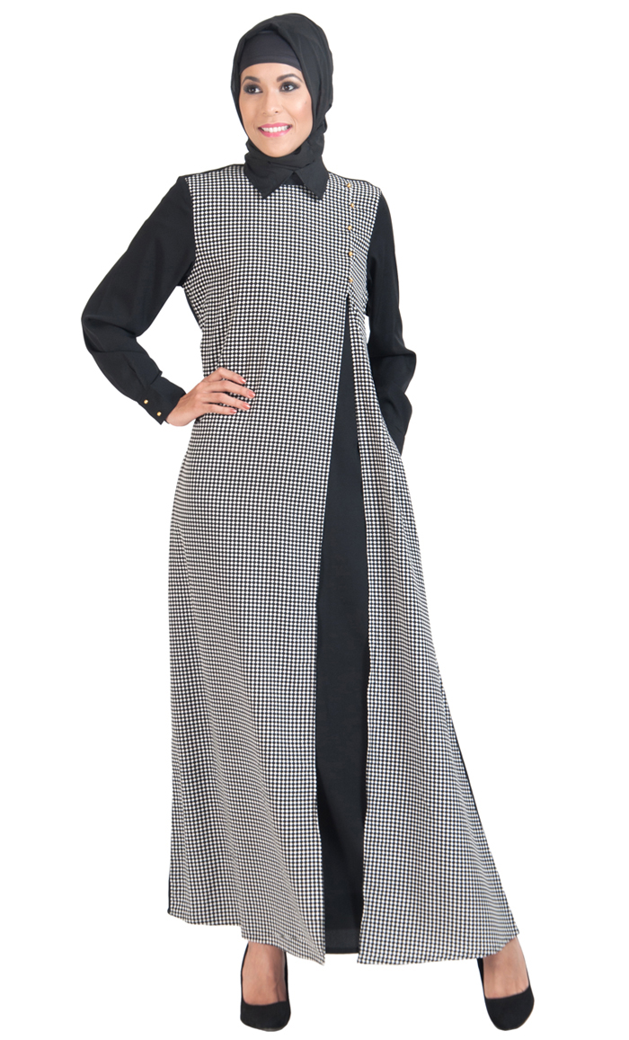 Jordan Double Layer Abaya Dress Shop at Discount Price - Islamic Clothing