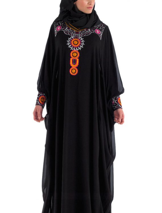 Black Abaya Kaftan Style For Eid And Special Occassion