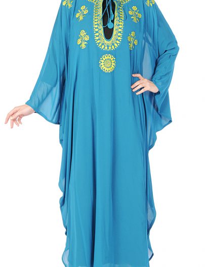 Butterfly Embroidered Kaftan