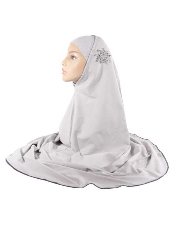 2 Piece Grey Al-Amirah Hijab
