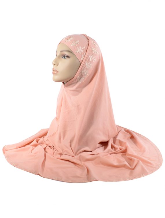 2 Piece Peach Al-Amirah Hijab