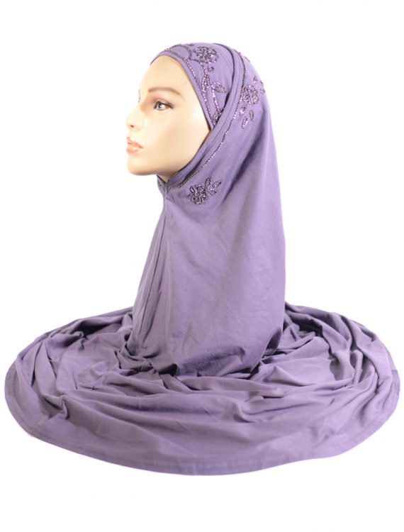 Purple Sequin Al-Amirah Hijab