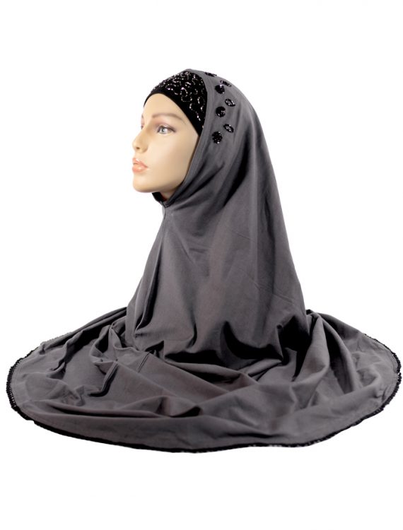 Black And Grey Al-Amirah Hijab