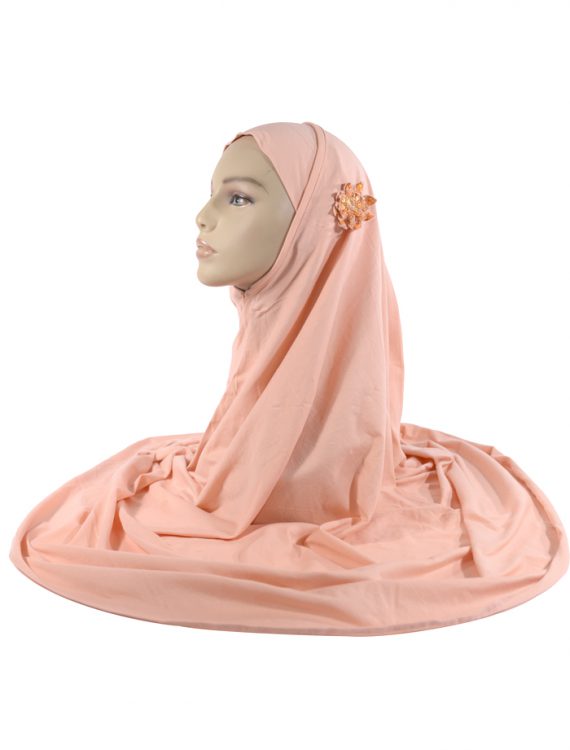Peach 2 Piece Cotton Al-Amirah Hijab