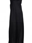 Sleeveless Full Length Black Lace Polyester Undergrment Slip Black