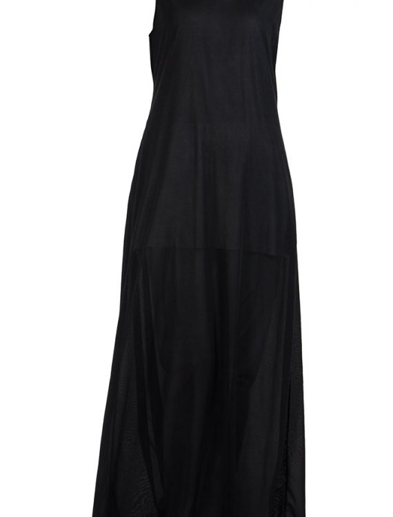 Sleeveless Full Length Black Polyester Under Dress Slip Black Shop at ...