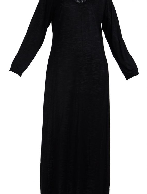 Full Length Lace Viscose Knit Black Under Dress Slip Black Shop at ...