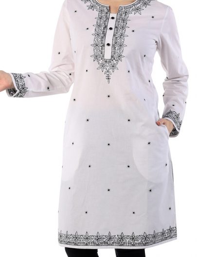Beautiful Cotton Embroidered Spring Tunic