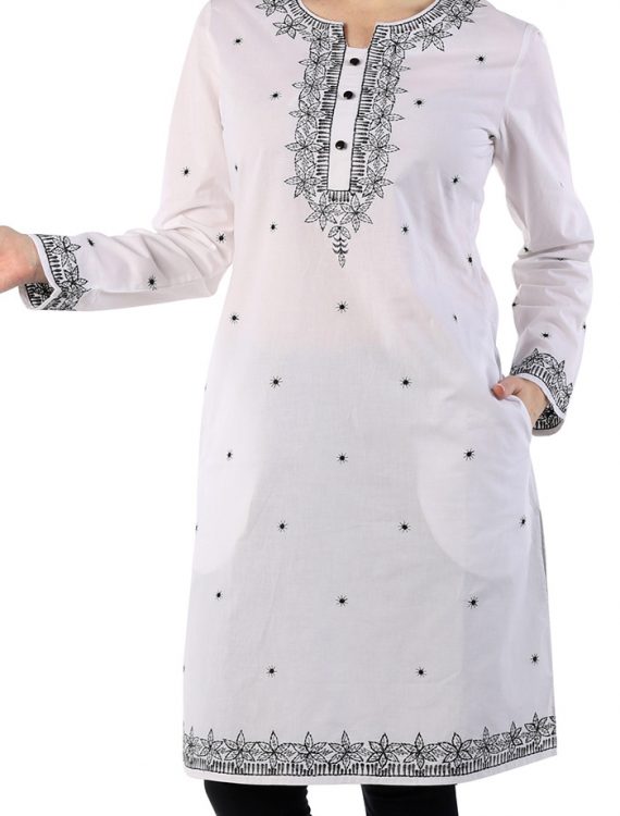 Beautiful Cotton Embroidered Spring Tunic