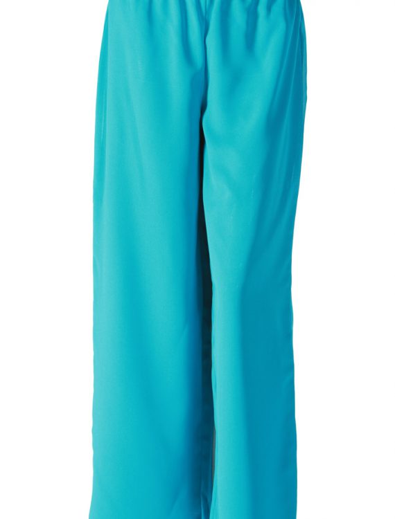 Turquoise Georgette Pants Turquoise
