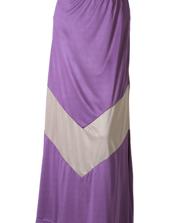Banafsha Poly Knit Skirt Purple
