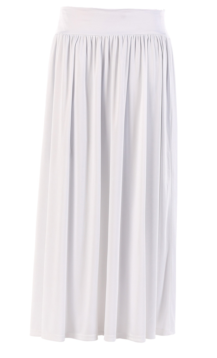 White Everyday Flowy Skirt Black Shop at Discount Price - Islamic Clothing