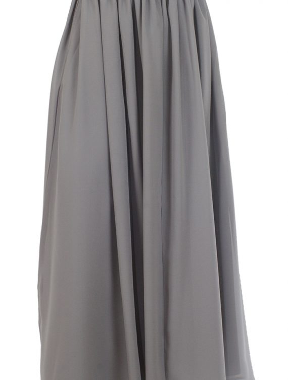 Basic Grey Georgette Skirt Black