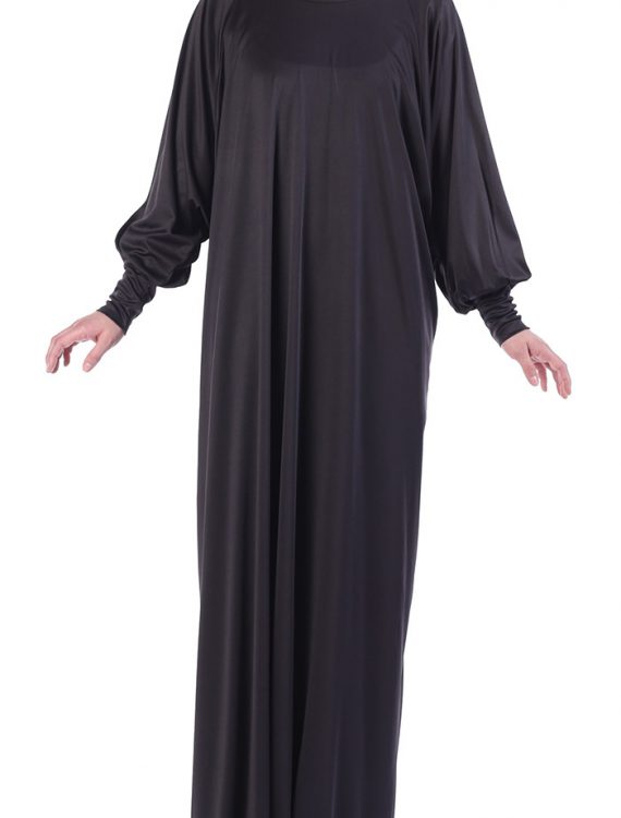 Black Knit Dress Abaya