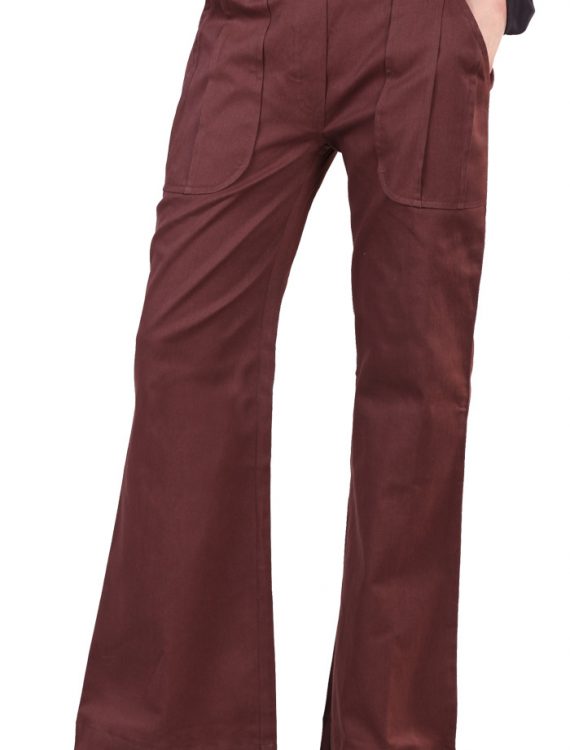 Brown Cotton Pants Brown