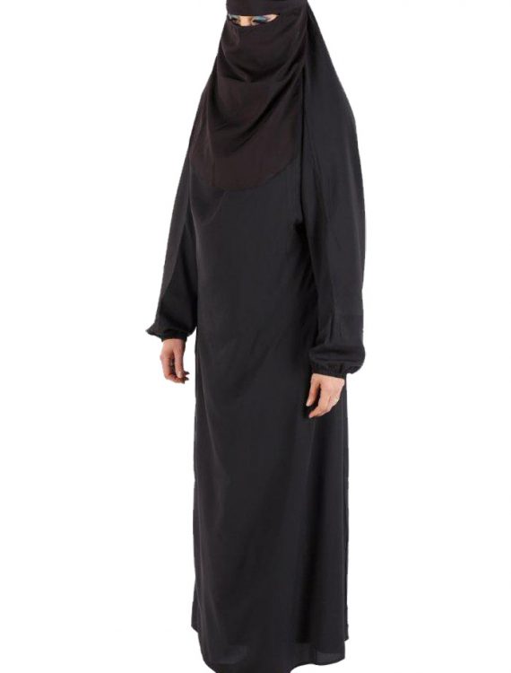 Full Length Burqa With Niqab- Final Sale Item Black