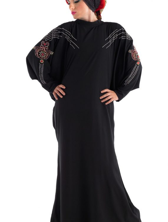 Jewel Dubai Abaya Black