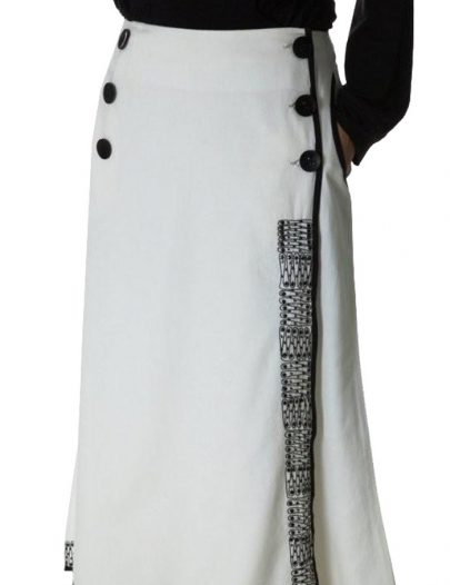 Kimono Skirt White