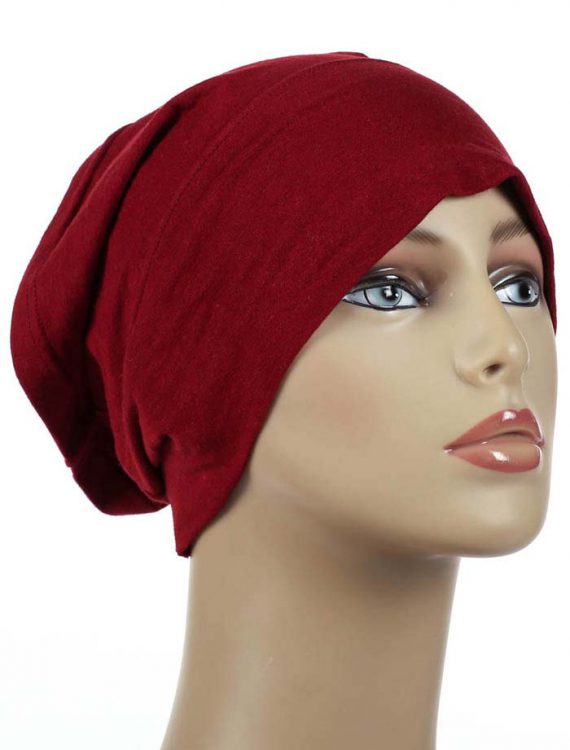 Maroon Underscarf Hijab Cap